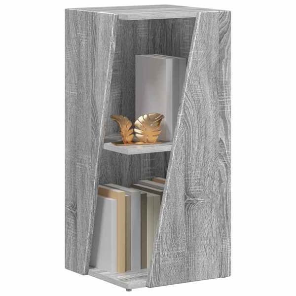 Sidehylde - EKSKLUSIV HUS - 33 x 32 x 70,5 cm - Ingeniørtræ - Grå - Selvstående