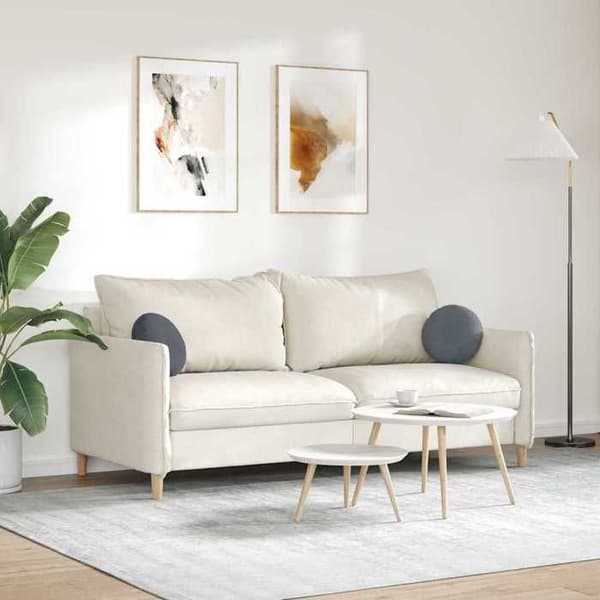 Sittkuddar - EXKLUSIVT HEM - Paket med 2 - Sammet - Mörkgrå - Ø30 x 13 cm Mörkgrå