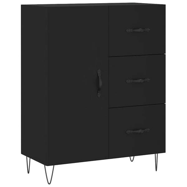 Maison Exclusive - Buffé svart 69,5x34x90 cm ingenjörsträ