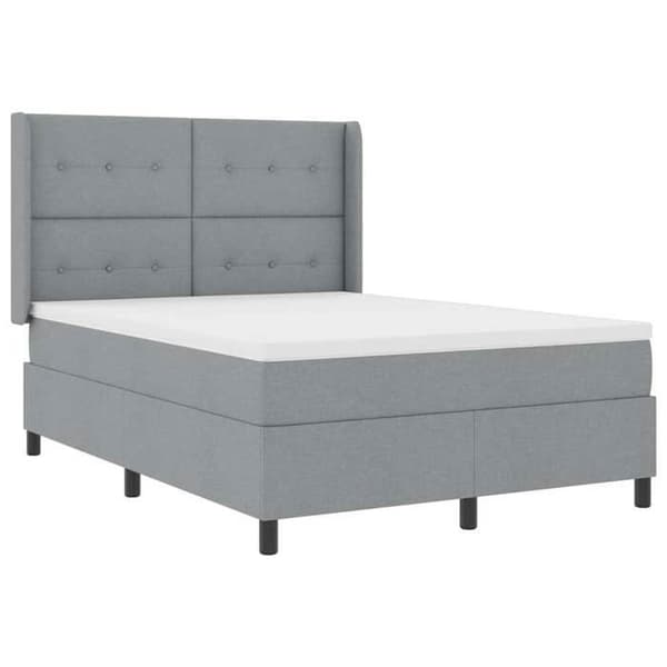 Maison Exclusive - LED-jousipatja Harmaa 160 x 200 cm kangas