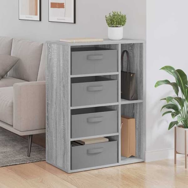 Maison Exclusive - Buffet Sonoma grå 60 x 33,5 x 84 cm