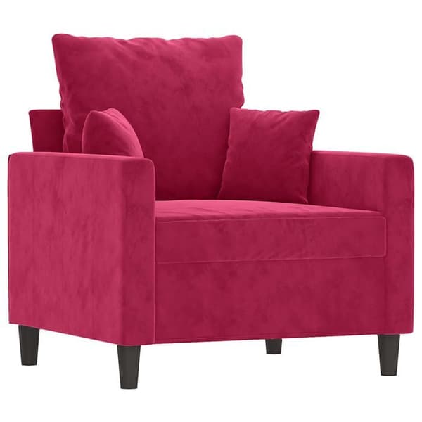Maison Exclusive - Bordeaux punainen nojatuoli 60 cm sametti