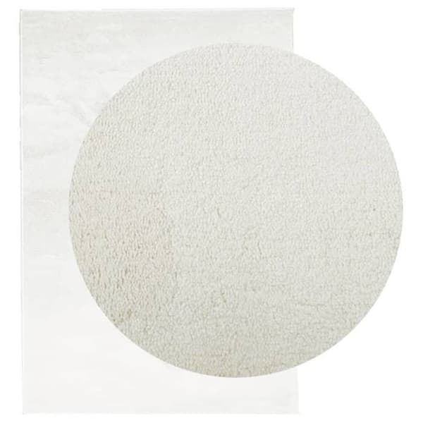 Tæppe - MAISON EXCLUSIVE - OVIEDO - 200x280 cm - Creme - 100% Polyester Grädde