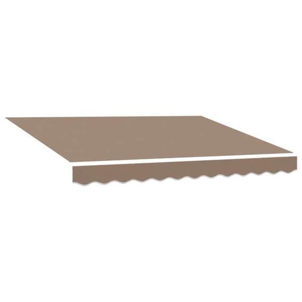 Maison Exclusive - Retractable Markis Taupe 450 × 350 cm Polyester och Aluminium