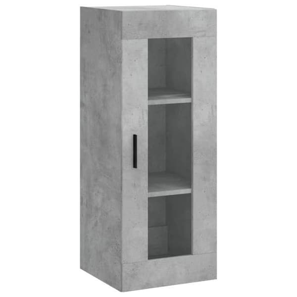 Maison Exclusive - Buffé hög Grå betong 34,5x34x180 cm Ingenjörsträ