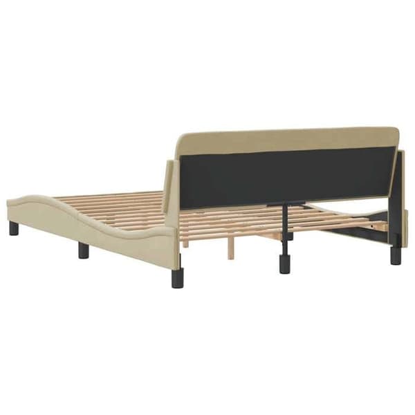 Maison Exclusive - Dover sängram crème 140x190 cm tyg