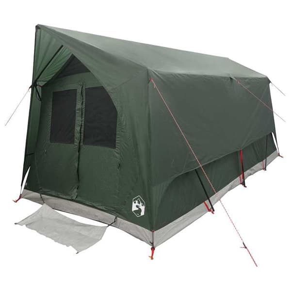 Maison Exclusive - Tunnel telt 8 personer Grøn army Polyester og Stål