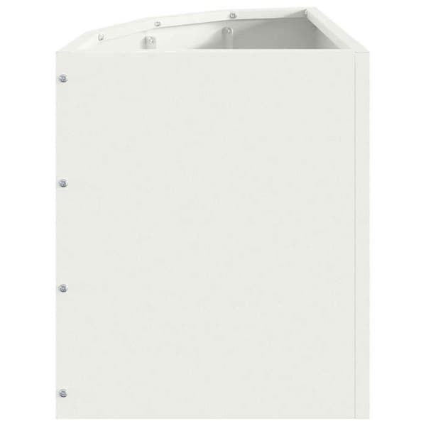 Maison Exclusive - Vinkelskydd Vit 30 x 30 x 35 cm Stål