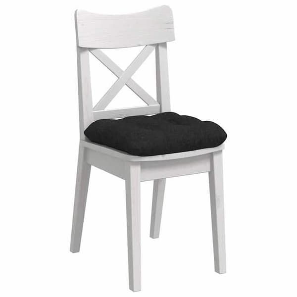 Sæde pude - EKSKLUSIV HUS - 4 stk. - Sort - 40 x 40 x 12 cm - Polyester fyld Svart
