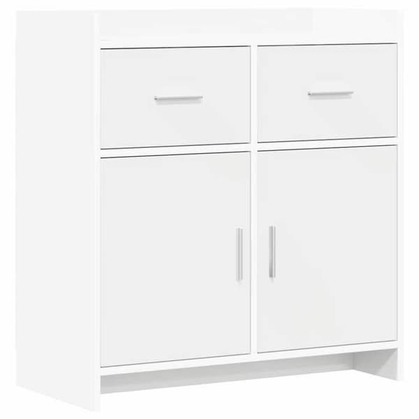 Maison Exclusive - Buffé Vit 75 x 36 x 80 cm Ingenjörsträ