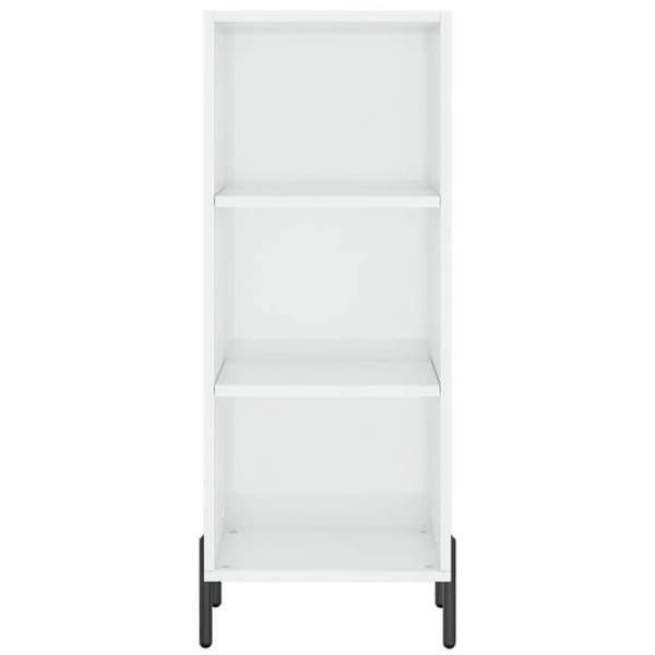 Maison Exclusive - Buffé vit glänsande 34,5x32,5x90 cm ingenjörsträ