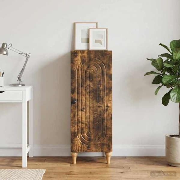 Maison Exclusive - Buffé Ek rökig 33 x 34,5 x 90 cm Ingenjörsträ
