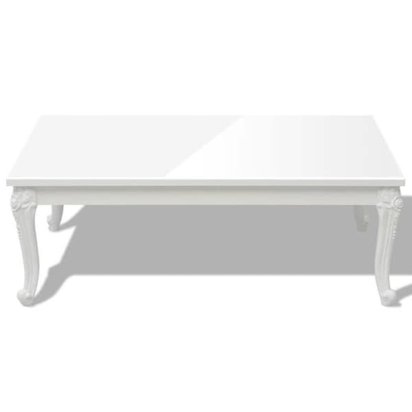 Maison Exclusive - Soffbord 115x65x42 cm Vit blank Strålande vit