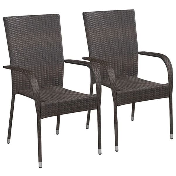Maison Exclusive - Have spisebordssæt 3 stk Brun brun