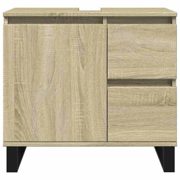 Maison Exclusive - Badrumsskåp ek sonoma 65x33x60 cm