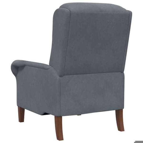 Maison Exclusive - mørkegrå velour lænestol