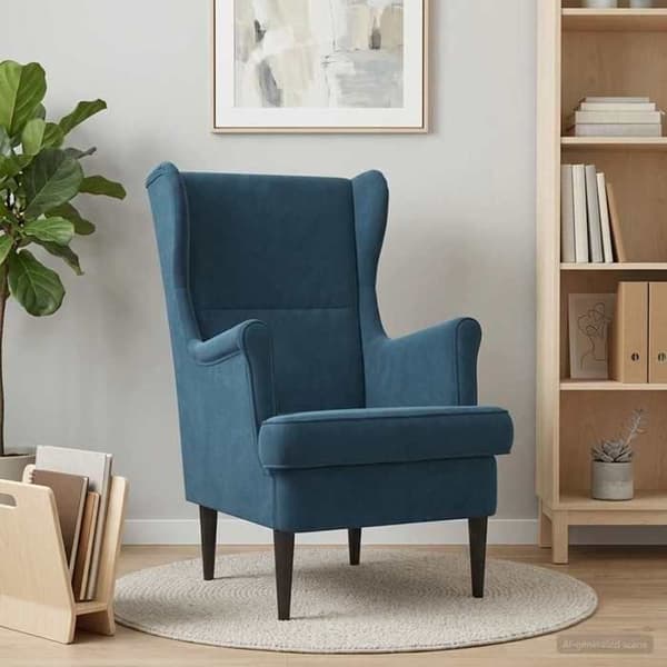 Maison Exclusive - Blå Velour Stol
