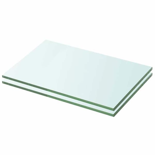 Maison Exclusive - Hyllpaneler 2 st Glas Transparent 20 x 25 cm Transparent
