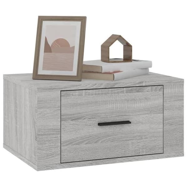 Maison Exclusive - Sonoma harmaa seinäyöpöytä 50x36x25 cm Sonoma grå