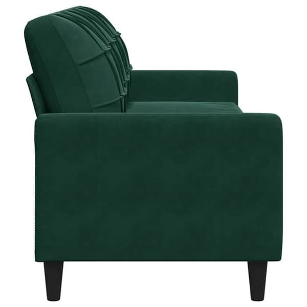 Maison Exclusive - Soffa 3-sits Grön mörk 210 cm Sammet