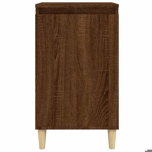 Maison Exclusive - Sängbord ek brun 40x35x70 cm ingenjörsträ