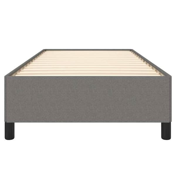 Maison Exclusive - Sängram utan madrass mörkgrå 90x200 cm tyg