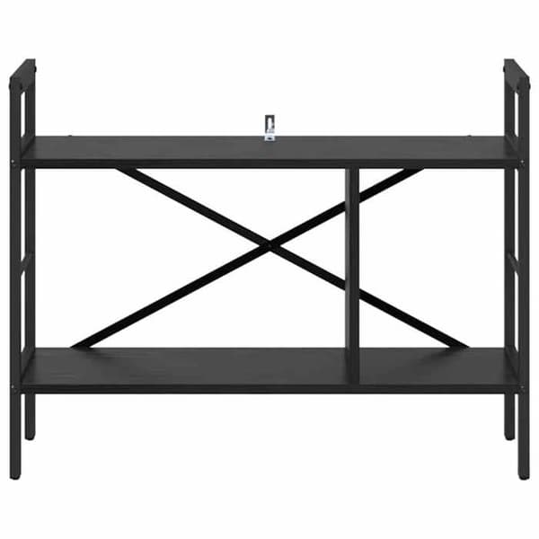 Bibliotek - EKSKLUSIV HUS - 75 x 30 x 58,5 cm - Ingeniørtræ - Robust stålramme - Industriel stil Ej specificerat