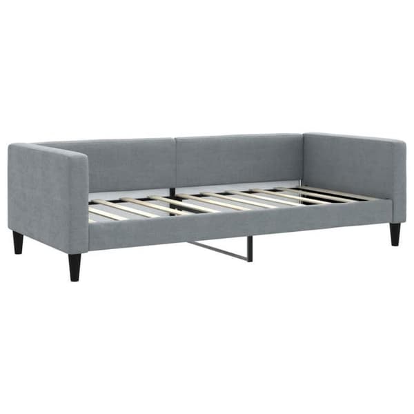 Maison Exclusive - Sovesofa med udtræksseng lys grå 90x190 cm stof