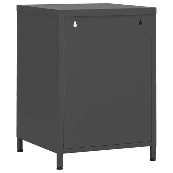Maison Exclusive - Natbord Anthracit 35x35x51 cm Stål antracit