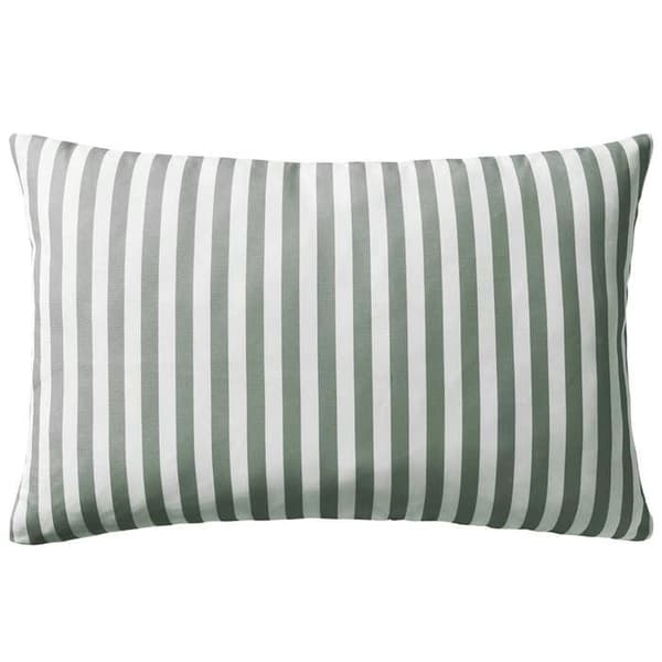 Maison Exclusive - Udendørs pude sæt af 2 Stribet tryk 60 x 40 cm Grå Grå