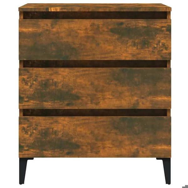 Maison Exclusive - Buffet Røget Eg 60x35x69 cm Ingeniørtræ Rökt ek
