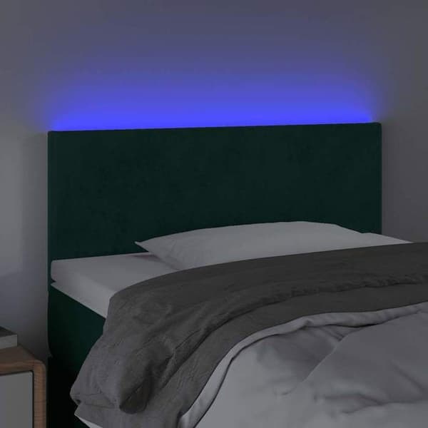Maison Exclusive - LED-pääty vihreä 80x5x78/88 cm sametti mörkgrön