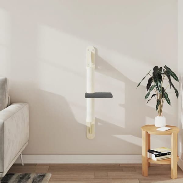 Maison Exclusive - Väggmonterad kattträd med klösmatta mörkgrå 85,5 cm