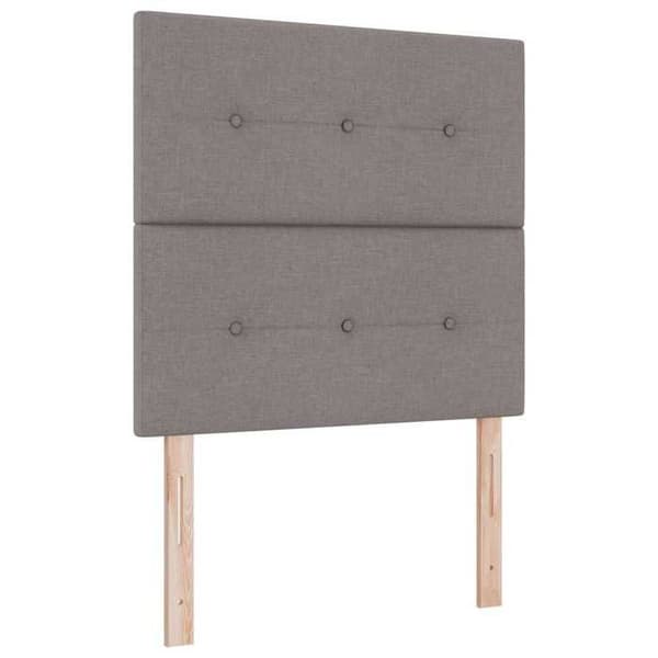 Maison Exclusive - Boxspring-sänky taupe-värillä, patja 90 x 200 cm, kangas Mol