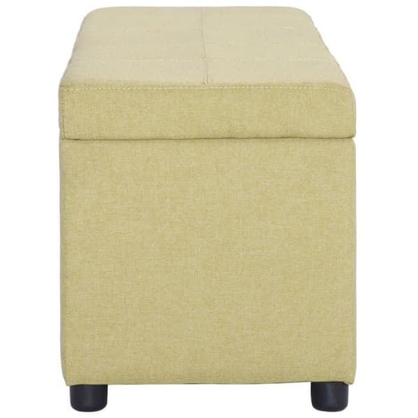 Maison Exclusive - Penkki säilytystilalla 116 cm Vihreä Polyesteri Grön