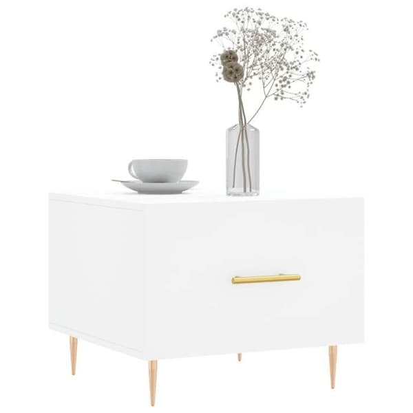 Maison Exclusive - 2 st soffbord vit 50x50x40 cm ingenjörsträ