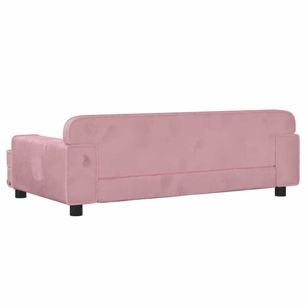 Maison Exclusive - Hundsäng rosa 90x53x30 cm sammet rosa