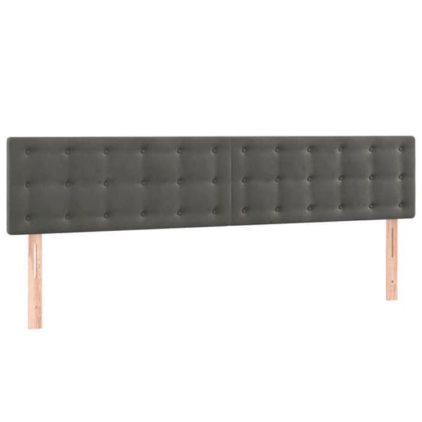 Maison Exclusive - Sänkylaatikko ja harmaa samettimatrassi 200x200cm