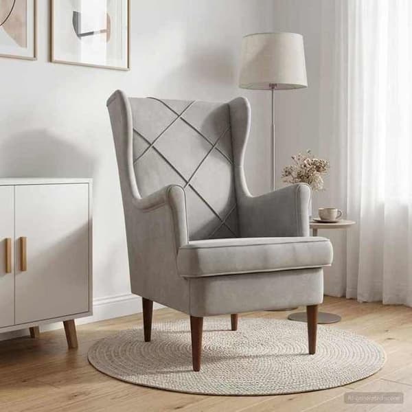 Maison Exclusive - Lysegrå Velour Stol