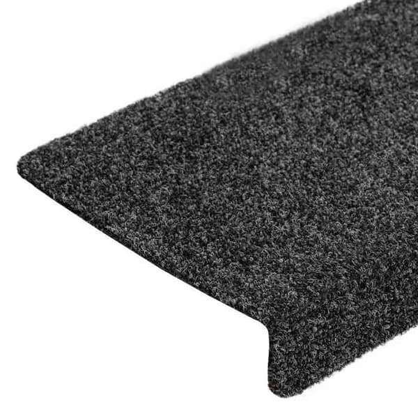 Maison Exclusive - Selvklæbende trappetæpper, 20 stk., 65 x 21 x 4 cm, Mørkegrå, rektangulær kant