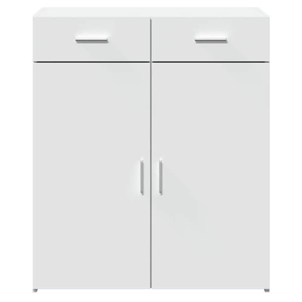 Maison Exclusive - Buffé vit 80x42,5x93 cm ingenjörsträ