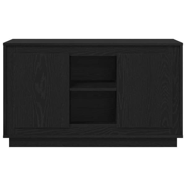 Maison Exclusive - Buffet Sort egetræ 102 x 35 x 60 cm Ingeniørtræ svart ek