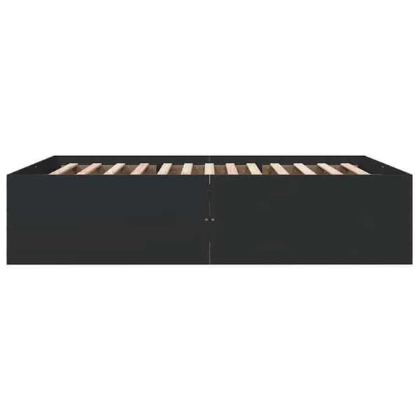 Sengestel - EKSKLUSIV HUS - 150 x 200 cm - Sort - Træ (spånplader) - Inkluderet lamelbund Svart