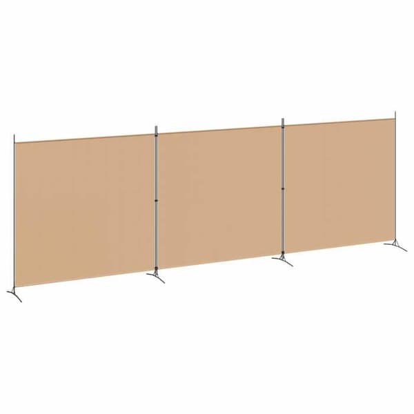Maison Exclusive - 4-paneler Rumdeler Beige 525 x 180 cm Stof