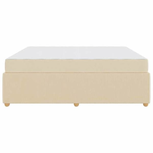 Maison Exclusive - Vuodekehys Kermansävy 180 x 200 cm kangas Grädde