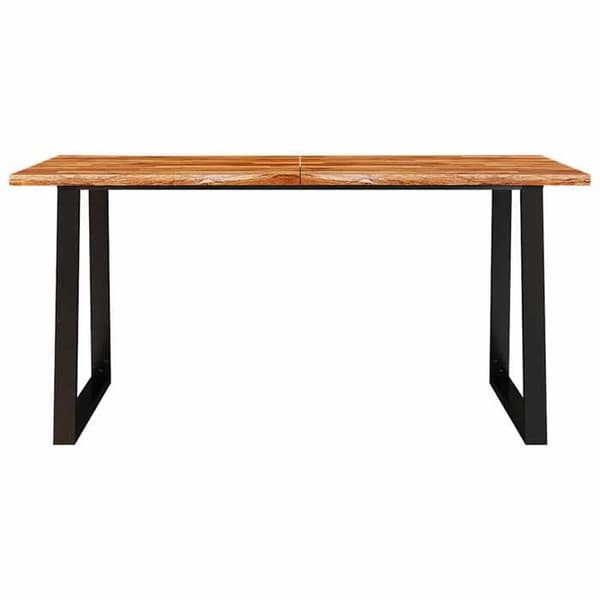 Maison Exclusive - Matbord 160x80x75 cm i solid akaciaträ med skarp kant