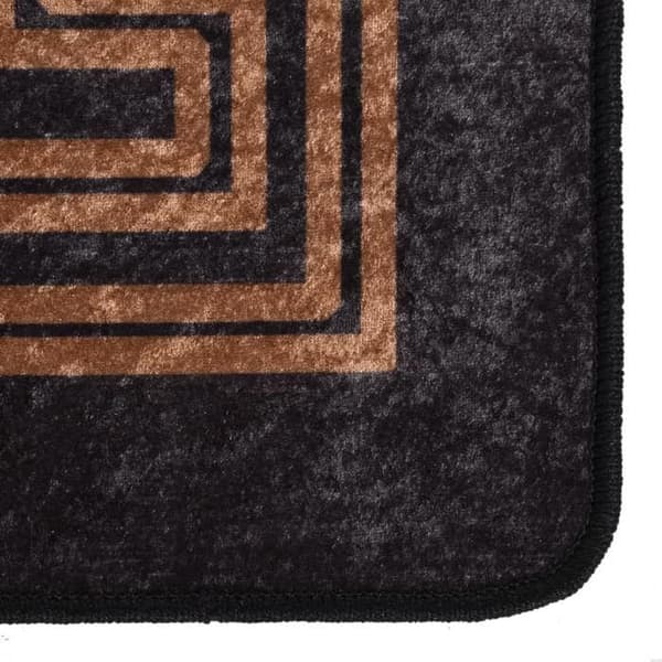 Maison Exclusive - Vaskbar sort og guld tæppe 400x300 cm