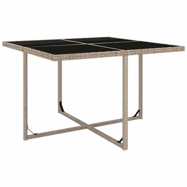 Maison Exclusive - Utomhusmatgrupp med kuddar 5 delar Rotsin Beige