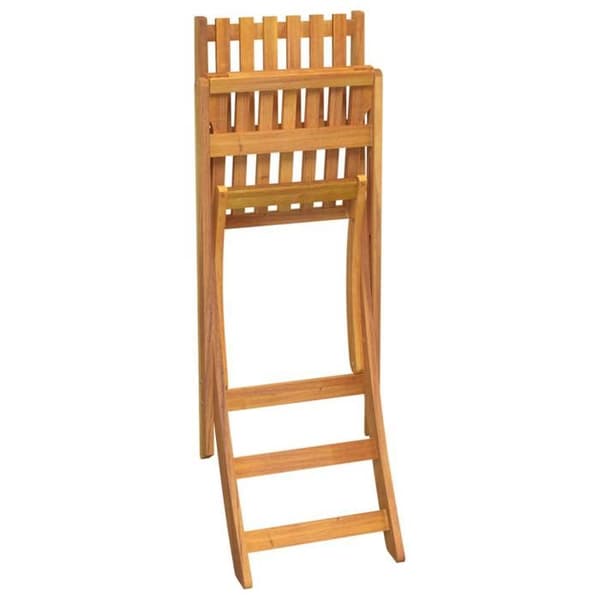 Maison Exclusive - Fällbara utomhusbarstolar set om 2 Akaciaträ