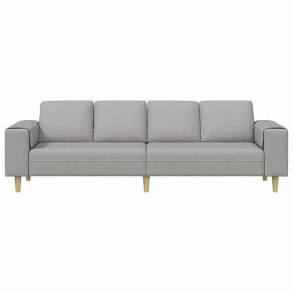 Soffa - MAISON EXCLUSIVE - Maison Exclusive - Grå moln - 250 x 77 x 76 cm - Andningsbart polyesteröverdrag Molngrå